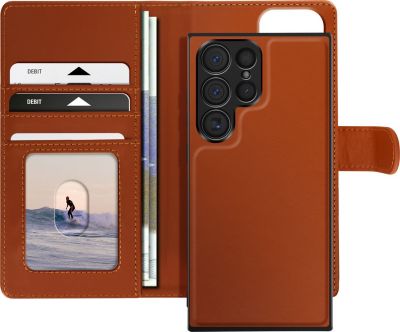 Etui MAYAXESS Samsung S23 Ultra Coque Amovible Marron