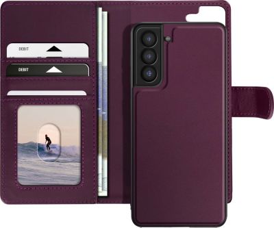 Etui MAYAXESS Samsung Galaxy S21 Coque Amovible Violet