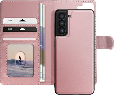 Etui MAYAXESS Galaxy S21 Coque Amovible Rose Gold