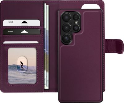Etui MAYAXESS Portefeuille Violet Galaxy S25 Ultra