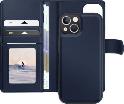 Etui MAYAXESS iPhone 14 Coque Amovible Bleu