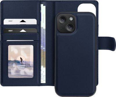 Etui MAYAXESS iPhone 15 Coque Amovible Bleu Nuit