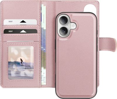 Etui MAYAXESS iPhone 16 Coque Amovible Rose Gold Etui MAYAXESS iPhone 16 Coque Amovible Rose Gold
