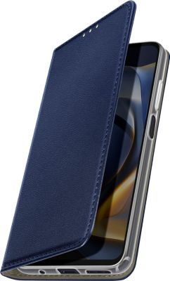 Etui AVIZAR Motorola Moto E15 / G05 Folio Bleu Nuit