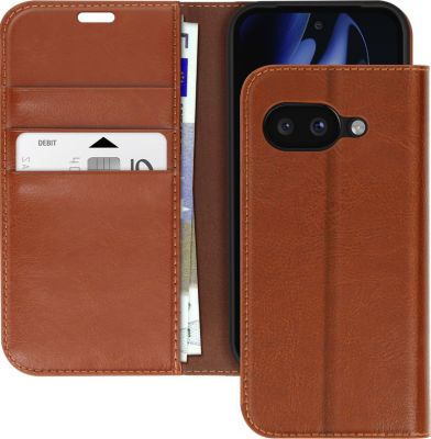 Etui AVIZAR Cuir Google Pixel 9a Marron Clair