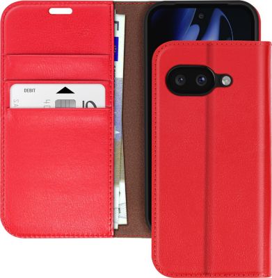 Etui AVIZAR Cuir Google Pixel 9a Portefeuille Rouge