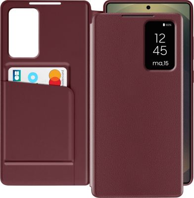 Etui AVIZAR Fenêtre Galaxy S25 Ultra Bordeaux