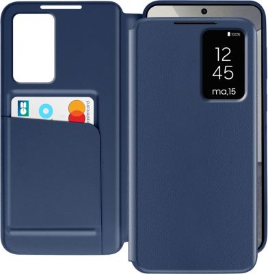 Etui AVIZAR Fenêtre Galaxy S24 Bleu Nuit