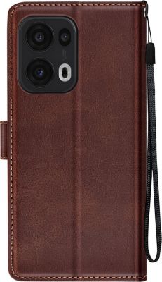 Etui AVIZAR Dragonne Oppo Reno 13 Pro Marron Foncé