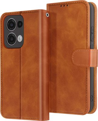 Etui AVIZAR Portefeuille Oppo Reno 13 Marron Etui AVIZAR Portefeuille Oppo Reno 13 Marron