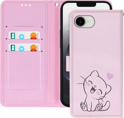 Etui AVIZAR iPhone 16e Motif Chaton Kawaii Etui AVIZAR iPhone 16e Motif Chaton Kawaii