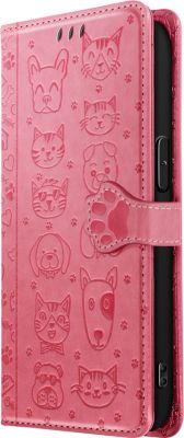 Etui AVIZAR iPhone 16e Design Chat et Chien Rose Etui AVIZAR iPhone 16e Design Chat et Chien Rose