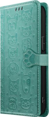Etui AVIZAR iPhone 16e Design Chat et Chien Vert