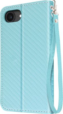 Etui AVIZAR Carbone iPhone 16e Bleu Clair
