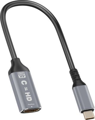 Adaptateur HDMI LINQ Vidéo USB C vers HDMI 4K Compact Noir