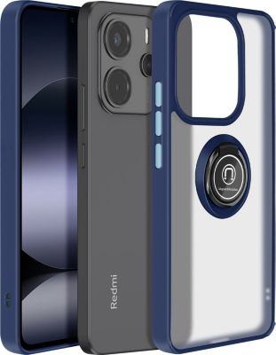 Coque AVIZAR Bague Xiaomi Note 14 4G Bleu Givré