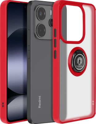 Coque AVIZAR Bague Xiaomi Note 14 4G Rouge Givré Coque AVIZAR Bague Xiaomi Note 14 4G Rouge Givré