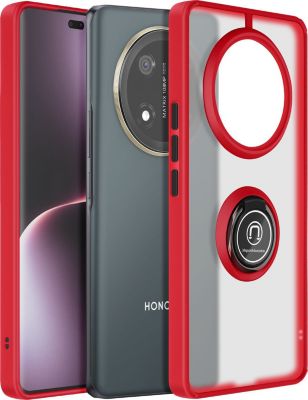 Coque AVIZAR Bague Honor Magic 7 Lite Rouge Givré