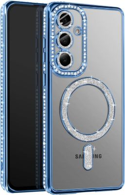Coque AVIZAR Diamant Samsung S25 Plus MagSafe Bleu