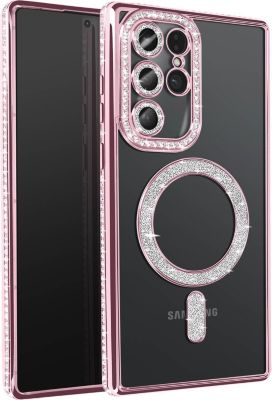 Coque AVIZAR Diamant Samsung S25 Ultra MagSafe Rose