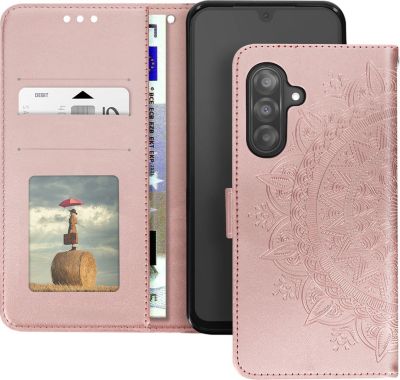 Etui AVIZAR Samsung Galaxy A26 Fleurs Rose Gold