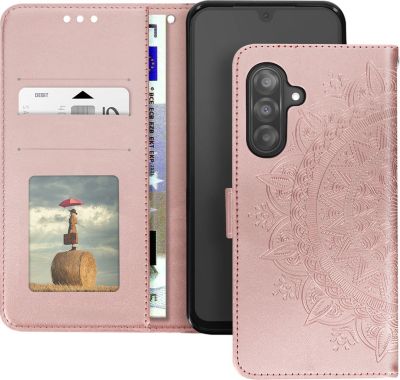 Etui AVIZAR Samsung Galaxy A26 Fleurs Rose Gold Etui AVIZAR Samsung Galaxy A26 Fleurs Rose Gold