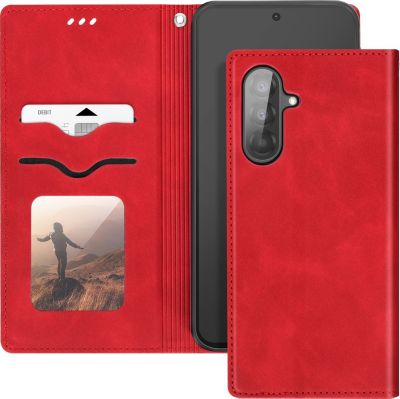 Etui AVIZAR Samsung Galaxy A56 Portefeuille Rouge Etui AVIZAR Samsung Galaxy A56 Portefeuille Rouge