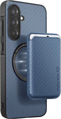 Coque AVIZAR Samsung A36 Porte-carte Bleu