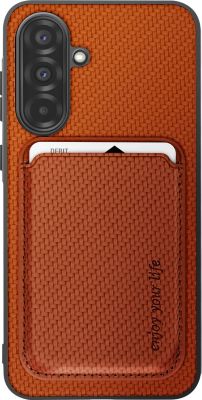Coque AVIZAR Samsung A56 Porte-carte Marron clair