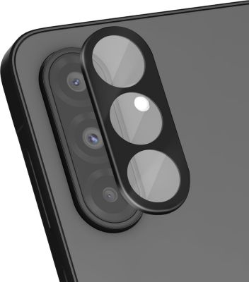 Protège objectif AVIZAR Samsung A56 Contour Noir - Lot de 2