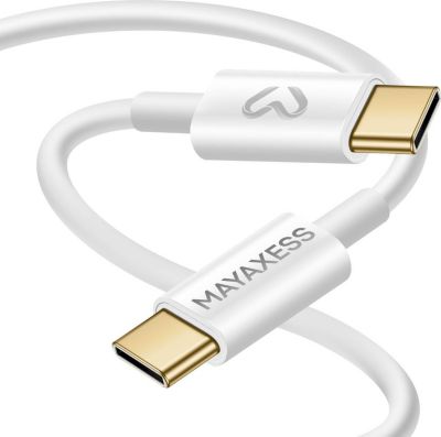 Câble USB MAYAXESS USB-C 20W Blanc 1m