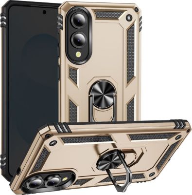 Coque AVIZAR Samsung S25 Edge Bague Support Or