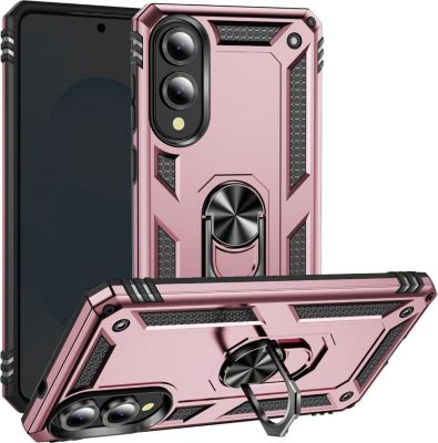 Coque AVIZAR Samsung S25 Edge Bague Support Rose Gold