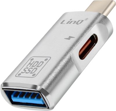 Câble alimentation LINQ OTG USB et USB C Recharge 10W vers USB C