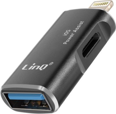 Câble alimentation LINQ OTG USB et USB C Vers Lightning