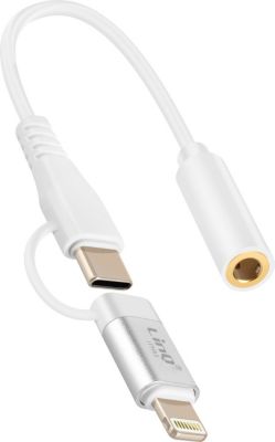 Adaptateur Lightning/Jack 3,5 LINQ Audio Jack 3.5mm vers Lightning et USB C