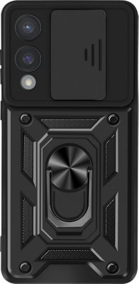 Coque MAYAXESS Samsung Galaxy S25 Edge Bague Noir