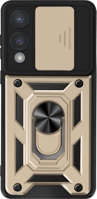 Coque MAYAXESS Samsung Galaxy S25 Edge Bague Or