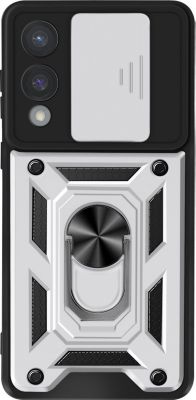 Coque MAYAXESS Samsung Galaxy S25 Edge Bague Argent