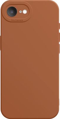 Coque AVIZAR iPhone 16e Silicone Lisse Marron