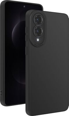 Coque AVIZAR Samsung S25 Edge Silicone Lisse Noir