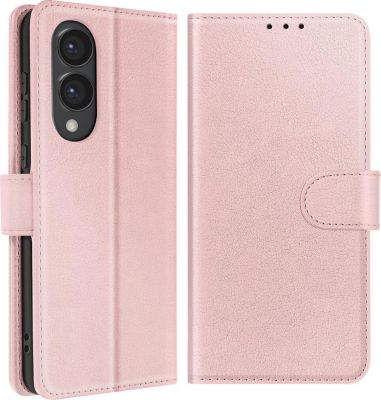Etui AVIZAR Samsung S25 Edge Portefeuille Rose Gold