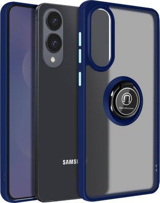 Coque AVIZAR Galaxy S25 Edge Bague aimantée Bleu Nuit