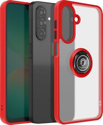 Coque AVIZAR Samsung Galaxy A26 Bague aimantée Rouge