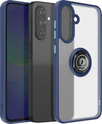 Coque AVIZAR Samsung A36 Bague aimantée Bleu Nuit