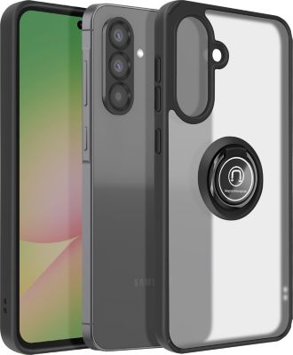 Coque AVIZAR Samsung Galaxy A56 Bague aimantée Noir