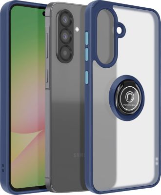 Coque AVIZAR Samsung A56 Bague aimantée Bleu Nuit