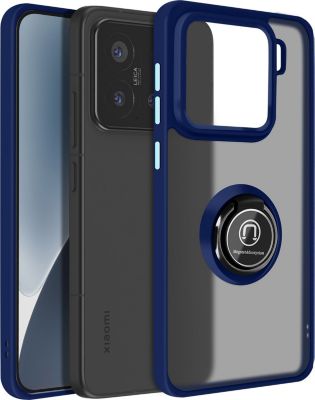 Coque AVIZAR Xiaomi 15 Bague aimantée Bleu Nuit