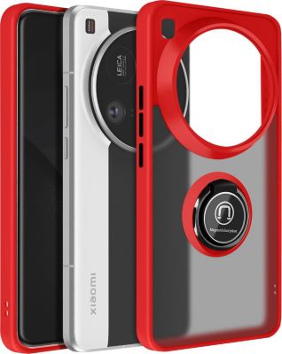 Coque AVIZAR Xiaomi 15 Ultra Bague aimantée Rouge