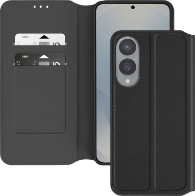 Etui AVIZAR Samsung S25 Edge Portefeuille Noir